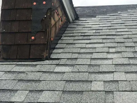 Shingle roof and dormer flashing detail