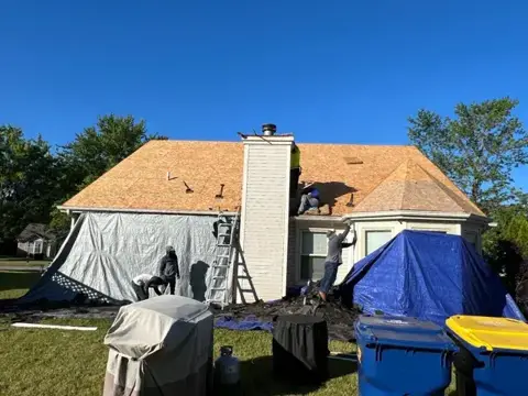Roof preparation for a new roof installation in Lawrence, Indiana